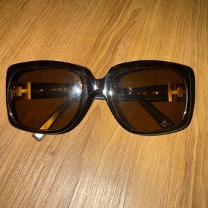 Anne Klein Dark Brown Sunglasses